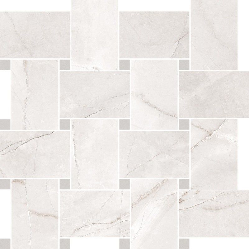 Pulpis Contrasti Bianco Nat. mit Tozz.Piombo Mosaik 30x30 - Cerdomus 72629 CERDOMUS - 1