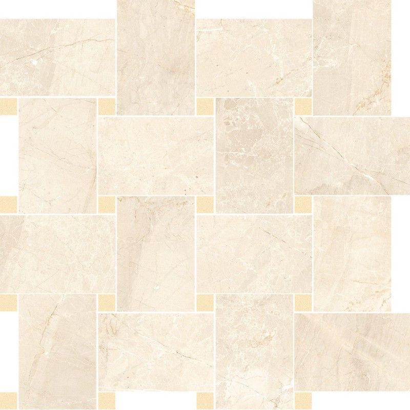 Sybil Contrasti Beige Levigato con Tozz. Oro Mosaico  30x30 - Cerdomus 84495 CERDOMUS - 1
