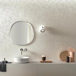 3D Wall Carve Leaf White 40x80 - Atlas Concorde A578