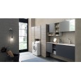 Armoire a linge de salle de bain Composition LIME 2.0 175cm Laqué Grigio Grafite Opaco - AZZURRA  Arredobagno AZZURRA GROUP - 1