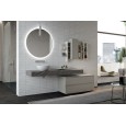 Bathroom cabinet Composition JEY 180cm Pulpis scuro - AZZURRA  Arredobagno AZZURRA GROUP - 1