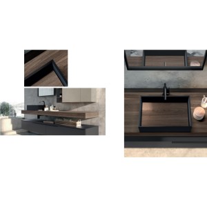 Armoire de toilette Composition LIME 1.0 210cm Noce Savoia - AZZURRA  Arredobagno AZZURRA GROUP - 1