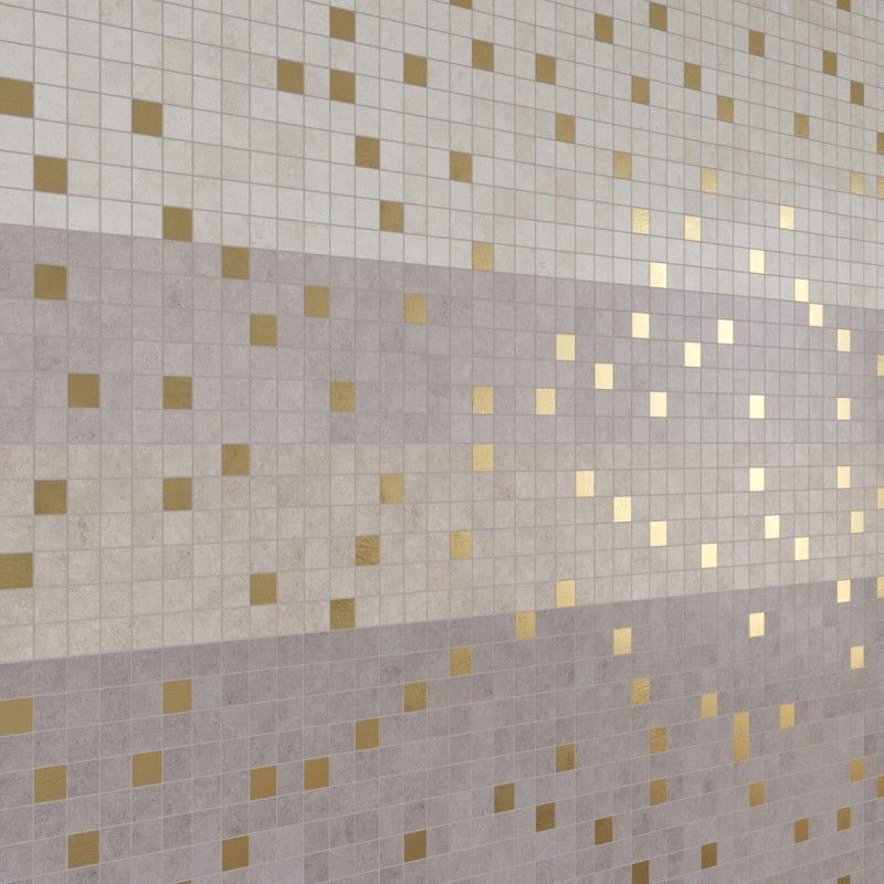 GEA Decoration Mosaic Argento 30x30 Naturale Strutturato Opaco  - LA FAENZA MK.GEA6 DK 30AG LA FAENZA - 1