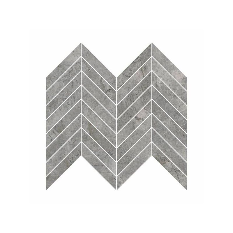 RIVER GREY Mosaique CHEVRON Poli Ajustee 26x32,5 - REFIN  OH13 REFIN - 1
