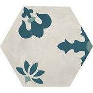 TERRA.ART GIGLIO OCEANO/CIELO ESAGONA  25x21,6 -Marca Corona  I410 CERAMICHE MARCA CORONA  - 1