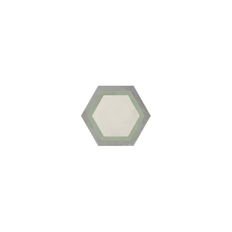 TERRA.ART CORNICE SABBIA/MENTA Hexagon  25x21,6 -Marca Corona  I420 CERAMICHE MARCA CORONA  - 1