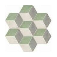 TERRA.ART ROMBO SABBIA/MENTA Hexagon  25x21,6 -Marca Corona  I419 CERAMICHE MARCA CORONA  - 1