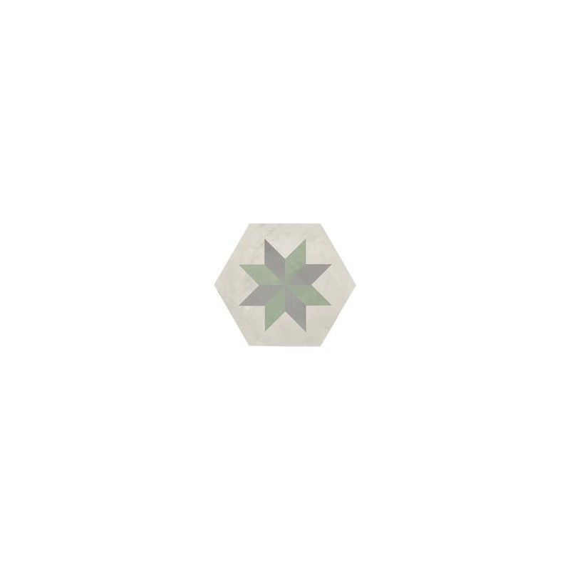 TERRA.ART STELLA SABBIA/MENTA Hexagon  25x21,6 -Marca Corona  I421 CERAMICHE MARCA CORONA  - 1