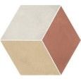 TERRA.ART ROMBO TRAMONTO/CREMA ESAGONA  25x21,6 -Marca Corona  I426 CERAMICHE MARCA CORONA  - 1