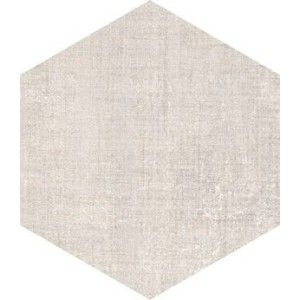 TEXTILE IVORY Hexagon  25x21,6 -Marca Corona  D570 CERAMICHE MARCA CORONA  - 1