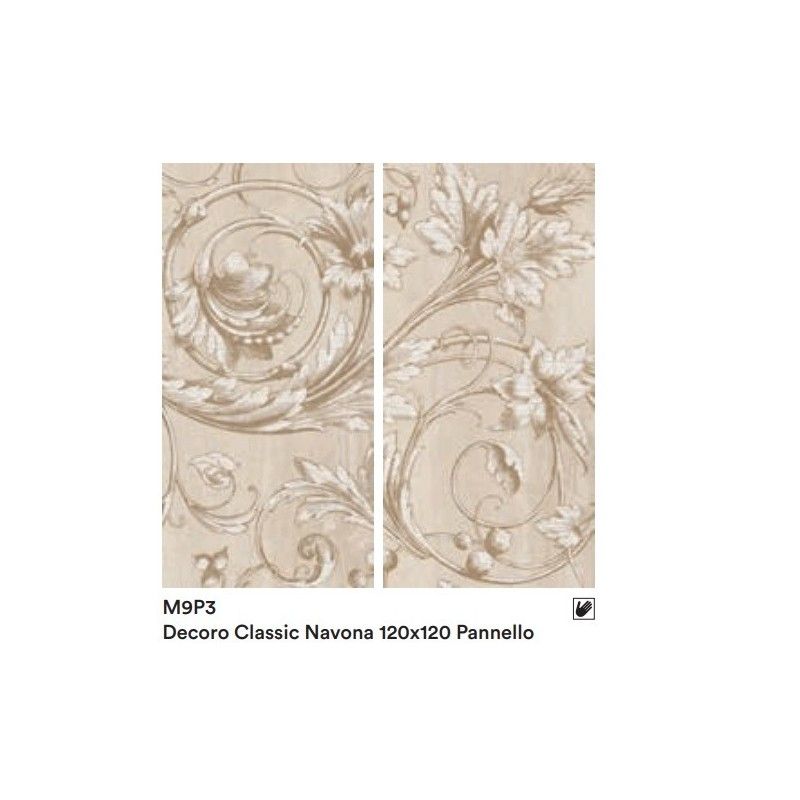 MYSTONE TRAVERTINO NAVONA PANNELLO 3F CLASSIC 120X120 cm - Marazzi M9P3