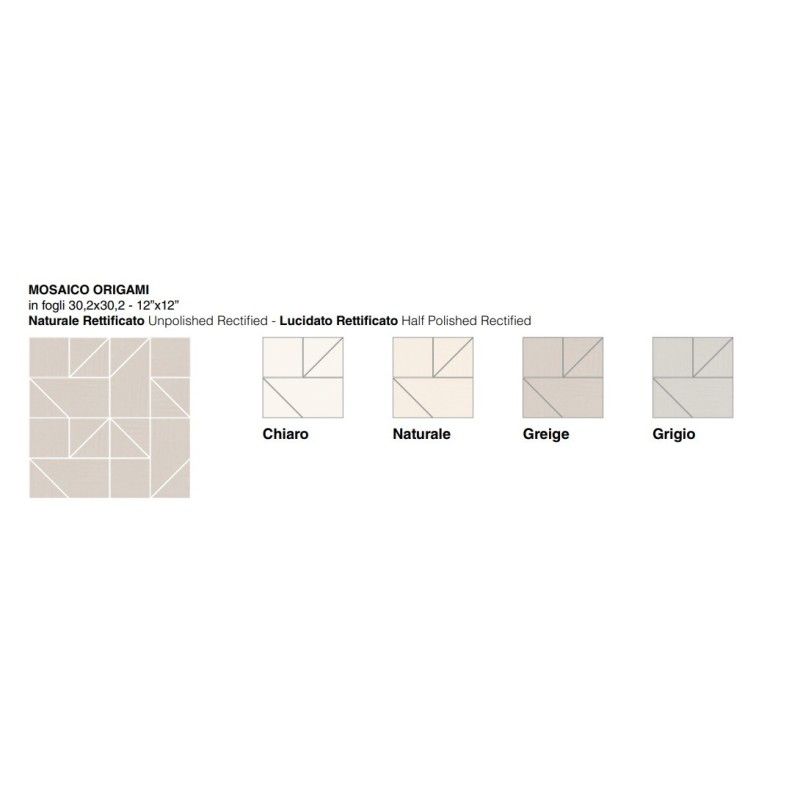 MADRE NATURA  NATURALE  ORIGAMI 30x30 Rettificato  - Coem  NN2MS1R COEM - 1