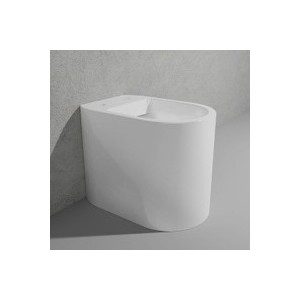 ASTRA Back to Wall WC S/P trap  goclean WHITE with soft closing Seat   - Ceramica Flaminia AS117G+ASCW05