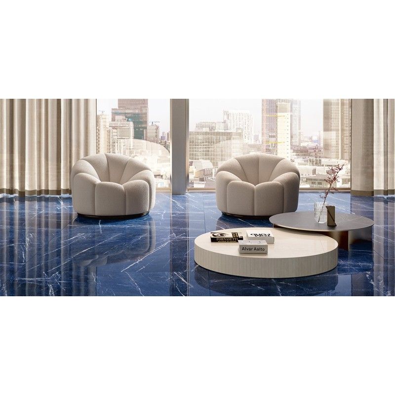 MAXIMUM MARMI Divine Blue  lucidato Rettificato 150X75 - GRANITI FIANDRE MML2636715 GRANITI FIANDRE - 1