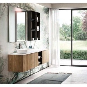 Elite Mobile Bagno H200xL210,6xP50 cm Composizione ELI 01 - Hafro - Geromin