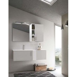 STR8 Meuble salle de bain H200xL120,6xP56 cm Composition STR 03 - Hafro - Geromin