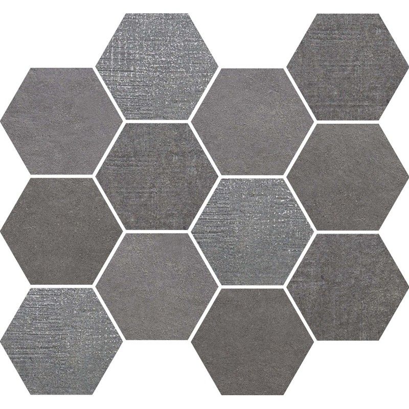 LOFT DARK MOSAIQUE ESAGONA  35x30,3 -  J89340 Ceramiche Rondine CERAMICA RONDINE - 1