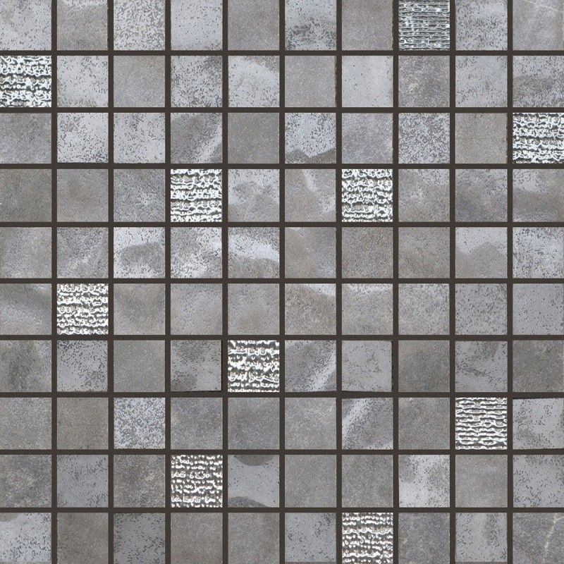 PIETRE DI FIUME ANTRACITE MOSAIK MIX  30x30 -  J86882 Ceramiche Rondine CERAMICA RONDINE - 1