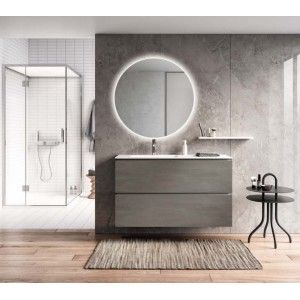 Change Meuble de salle de bain H200xL120,6xP50,5 cm Composition CHA 07 - Hafro - Geromin