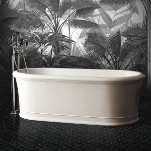 Celine Badewanne in Bianco White Tec 176,5 LxH60xT88,5 DEVON&DEVON - 1