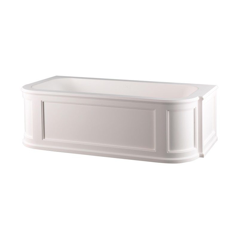 President Sx Left corner bath in white white tec 181LxH56xD84.5 DEVON&DEVON - 1