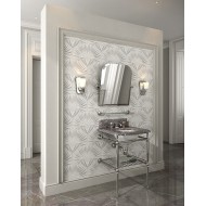 Sound washbasin with graphite gray marble top, shelf-storage grid with chromed legs L60xH95xP61,5 DEVON&DEVON - 1