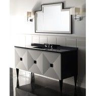 Jetset 3 Mobile portalavabo in legno laccato nero 3 ante L166xH93xD58 DEVON&DEVON - 1