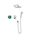 Crometta S Shower System 240 1 jet with Hansgrohe single lever mixer