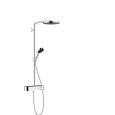 PULSIFY S Showerpipe 260 1jet Ecosmart with Hansgrohe Shower Tablet Select 400