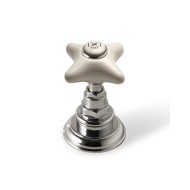 White Rose Rubinetto d'arresto singolo caldo - Cromo DEVON&DEVON - 1