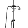Diverter on external tube with hand shower and fork L25.5 x H12 x D11.7 - Chrome DEVON&DEVON - 1