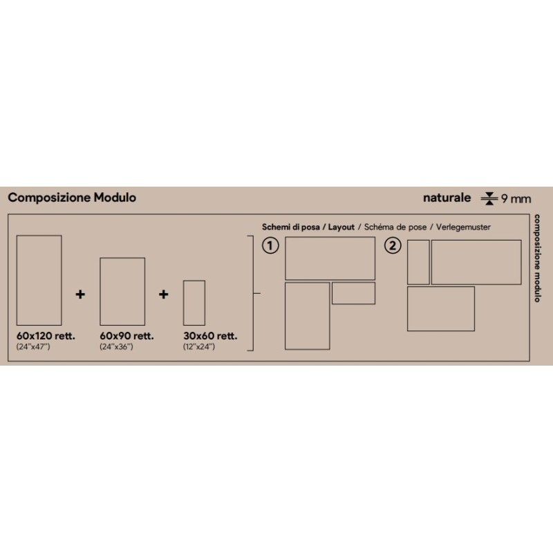 AVALON BEIGE GRIP MODULE  MODULO120 - SAIME 8690114 SAIME CERAMICHE - 1