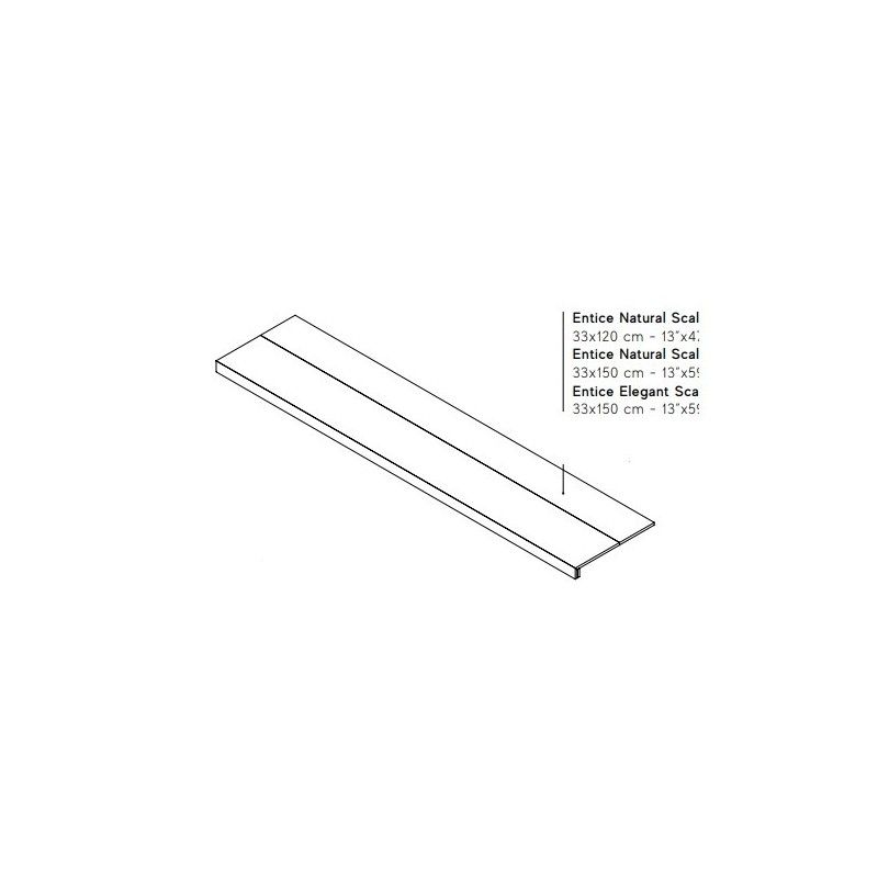 Entice Copper Oak Natural  Scalino 33x120 - Atlas Concorde AFJA CERAMICHE ATLAS CONCORDE - 1