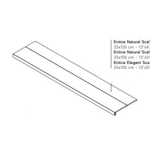 Entice Ash Oak Natural  Step  33x120 - Atlas Concorde AFJC CERAMICHE ATLAS CONCORDE - 1
