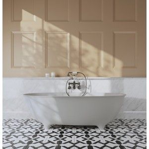 DOVE Freestanding bathtub in White Tec Plus L170.5 x H52.8 x D84.6 DEVON&DEVON - 1