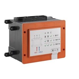 HI-FI Compact Parties extérieures pour mitigeur thermostatique monofonction, avec boutons ON-OFF GESSI