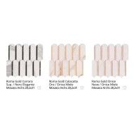 ROMA GOLD CARRARA SUPERIORE/NERO ELEGANTE ARCHS MOSAICO 28,2X31  - fQKP Fap Ceramiche FAP CERAMICHE - 1