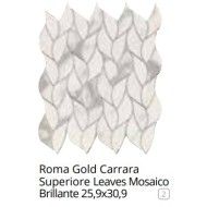 ROMA GOLD CARRARA SUPERIORE LEAVES MOSAIK 25,9X30,9   - fQMR Fap Ceramiche FAP CERAMICHE - 1