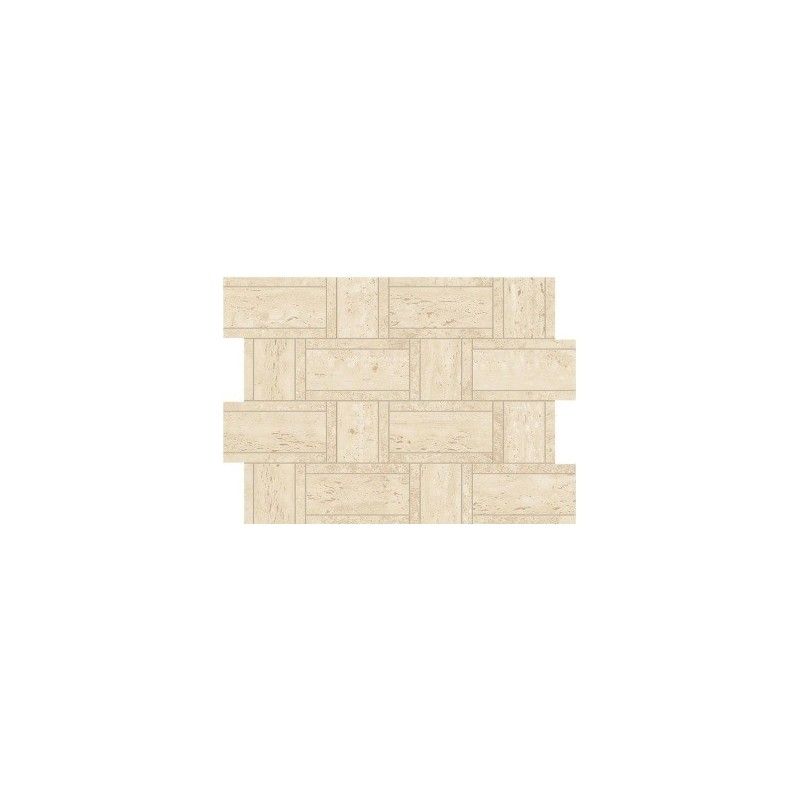 Marvel Travertine Sand Mosaic Basketweave 35x47 - Atlas Concorde AF9N CERAMICHE ATLAS CONCORDE - 1