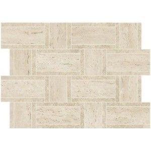 Marvel Travertine Pearl Mosaique Basketweave 35x47 - Atlas Concorde AF9O CERAMICHE ATLAS CONCORDE - 1