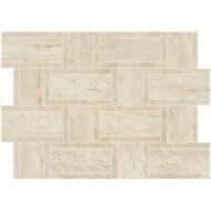 Marvel Travertine Pearl Mosaico Basketweave 35x47 - Atlas Concorde AF9O CERAMICHE ATLAS CONCORDE - 1