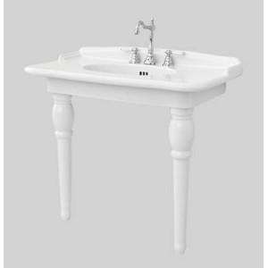 ARTCERAM HERMITAGE CONSOLLE 92 1 HOLE WITH ARRANGEMENT FOR 3 HOLES HEL005 ARTCERAM - 2