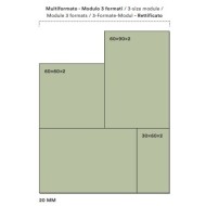 LUMIÈRE MODULO 3 FORMATI CENERE 20MM 60X90 - Novabell LMRM233 NOVABELL - 1