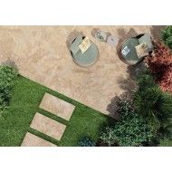 PERCORSI FRAME TRAVERTINO BEIGE 60X60 ÉPAISSEUR 20 MM  - CERAMICHE KEOPE  GJ5W CERAMICHE  KEOPE  - 1