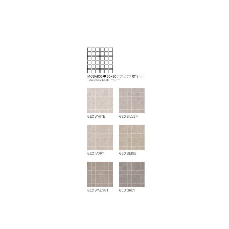 GEO WHITE MOSAIK T5     30X30 ASS - CERAMICHE KEOPE  HJM1 CERAMICHE  KEOPE  - 1
