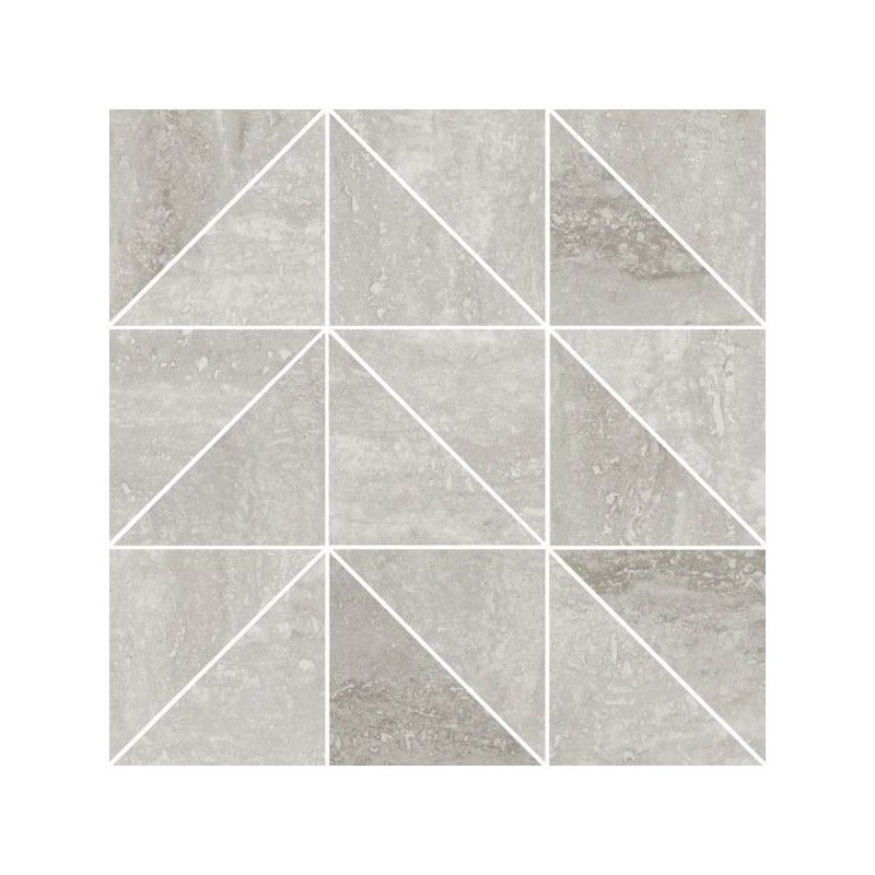 PRESTIGIO TRAVERTINO GRIGIO MOSAICO T. MIX RETTIFICATO  30x30 - REFIN  OO38 REFIN - 1