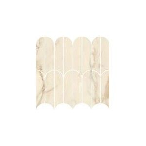 ALLMARBLE CALACATTA VENA VECCHIA 29,8X29,8cm MOSAICO VENTAGLIO LUX - MARAZZI MEZG