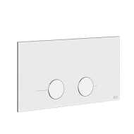 HI-FI Compact External parts for one-function thermostatic mixer, with GESSI ON-OFF buttons