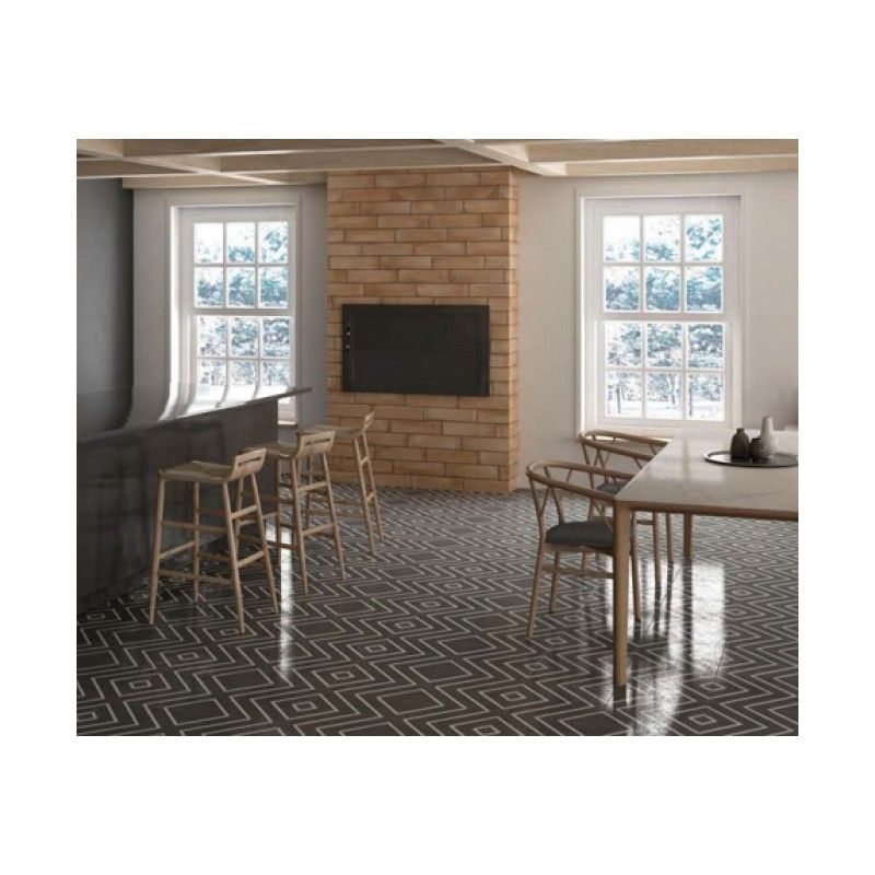 ENCAUSTIC COAL DECOR LAPPATO 29,75X29,75 - Apavisa APAVISA - 1