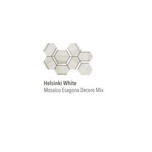 LUX EXPERIENCE HELSINKI WHITE MOSAIQUE EASAGONO DECORATION MIX 20X34 - ITALGRANITI MW03MEDM ITALGRANITI GROUP - 1